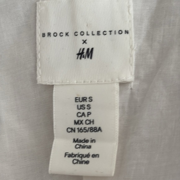 H&M x Brock Collection Floral Balloon Puff Sleeve Mini Dress Sundress Sun Size S - Picture 14 of 16